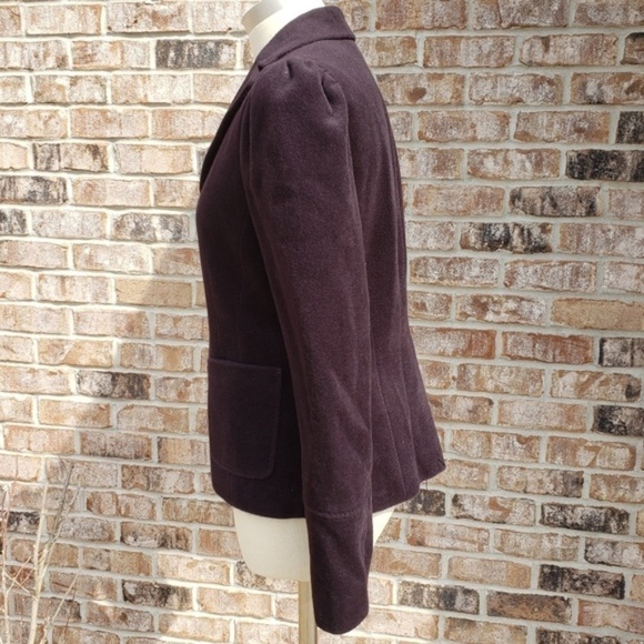 Max Studio Angora/Wool 2-Button Blazer Black Sz S - Picture 2 of 7